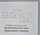 Thor Heyerdahl og papirbåten som forandret verden. Signert thumbnail