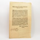 Offentlig kunngjøring om døden til kongen av Sverige 1751. thumbnail