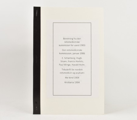 Beretning fra den retsmedicinske kommision for aaret 1903.