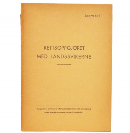 Rettsoppgjöret med landssvikerne.