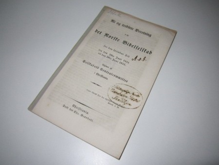 Ni og tredivte Beretning om det Norske Bibelselskab