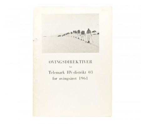 Øvningsdirektiver for Telemark HV-distrikt 03 for øvningsåret 1961.