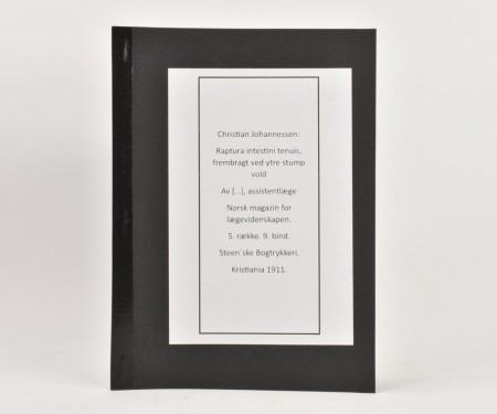 Raptura intestini tenuis, frembragt ved ytre stump vold.