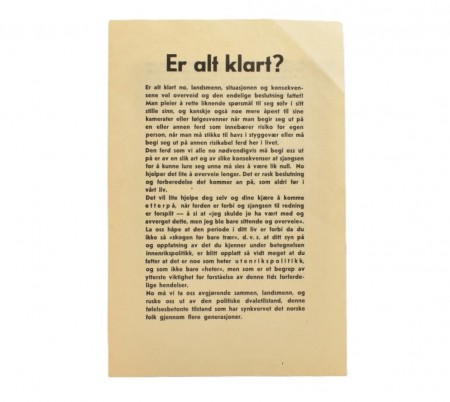 Er alt klart?