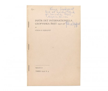 Gösta H. Liljequist: Inför det internationella geofysiska året 1957-58.  