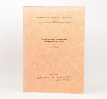 Geotechnical properties of submarine soils, Oslofjorden and...