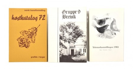 Utstillingskatalog x 3.
