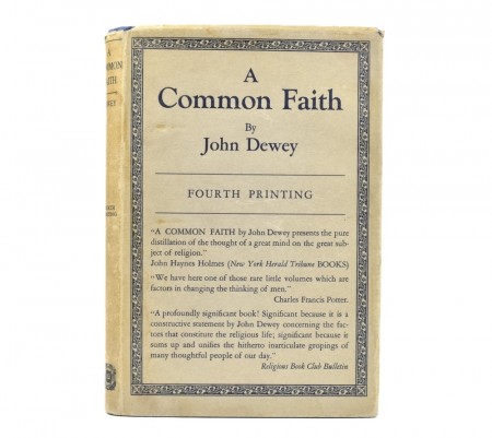 John Dewey: A Common Faith.  Signed.