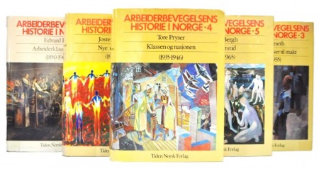 Arbeiderbevegelsens historie i Norge. Bind 1-6.