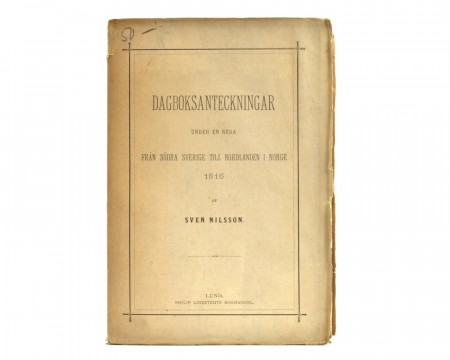Sven Nilsson: Dagboksanteckningar under en resa från...