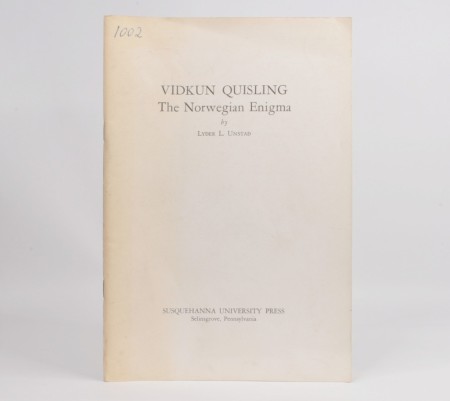 Lyder Unstad: Vidkun Quisling.  