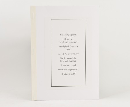 Munch Søegaard: Omkring kræftspørgsmaalet.  