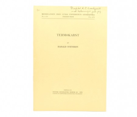 Harald Svensson: Termokarst. 