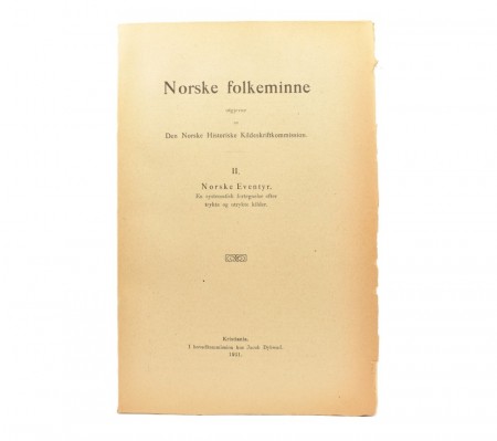 Reidar Th. Christiansen: II. Norske Eventyr.  