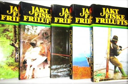 Jakt Fiske Friluftsliv. Bind 1-5.