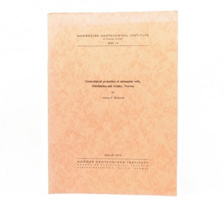 Geotechnical properties of submarine soils, Oslofjorden and...