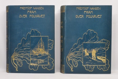 Fridtjof Nansen: Fram over polhavet. Bind I-II.