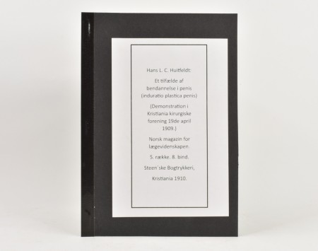 Hans L. C. Huitfeldt:  Et tilfælde af bendannelse i penis