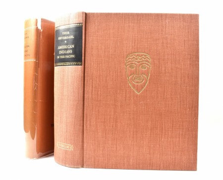Thor Heyerdahl:  American Indians in the Pacific. Signert - foto