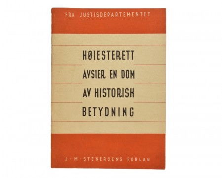 Fra Justisdepartementet.  