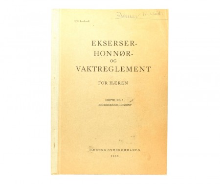 Ekserser - Honnør og vaktreglement for hæren.