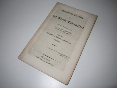 Førtiende Beretning om Det Norske Bibelselskab