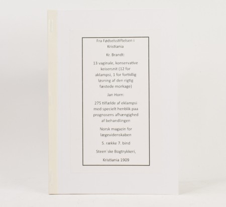 Kr. Brandt:  13 vaginale, konservative keisersnit...