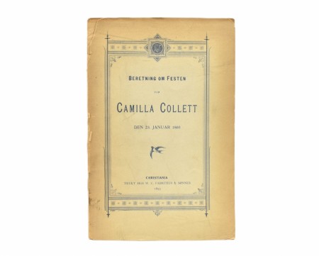 Beretning om festen for Camilla Collett den 23. januar 1893.