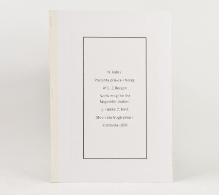 N. Kahrs: Placenta prævia i Norge.