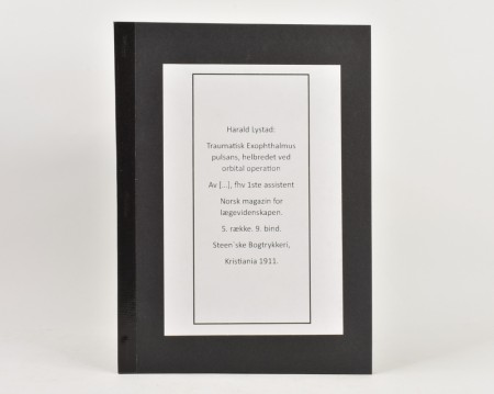 Harald Lystad:  Traumatisk Exophthalmus pulsans,...