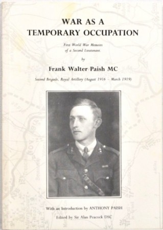Frank Walter Paish: War is a Temporary Occupation.