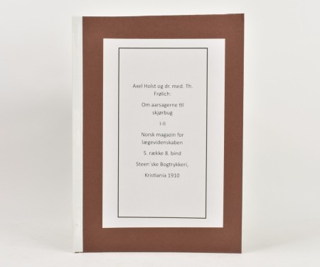 Axel Holst og dr. med. Th. Frølich:  Om aarsagerne til skjørbug.  I.-II.