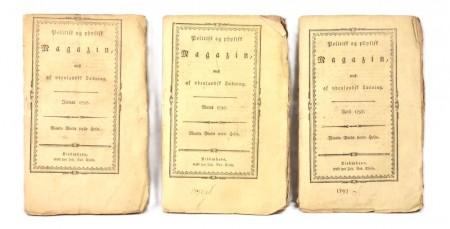 Politiske og Physisk Magazin, mest af udenlandsk Læsning.  [1797]