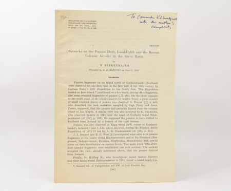 Remarks on the Pumice Drift, Land-Uplift and the...