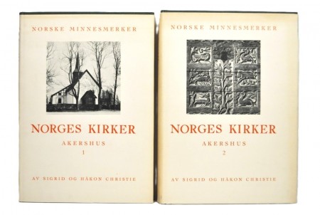 Norges kirker. Akershus. Bind 1 og 2.