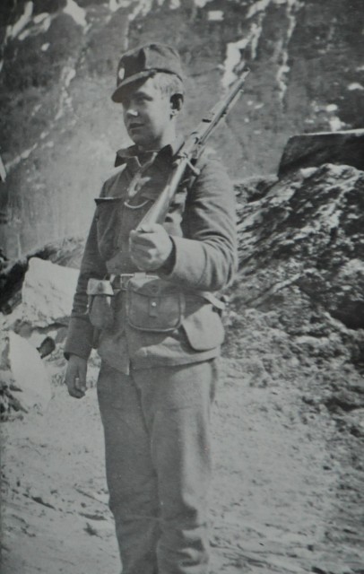 Ung norsk soldat fra 6. divisjon